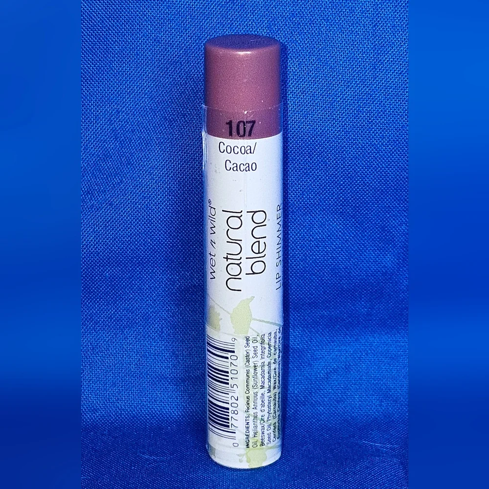 Wet N Wild Natural Blend Lip Shimmer Balm Cocoa 107 NEW Sealed Discontinued RARE